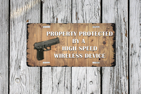 High Speed Wireless Device Sublimated License Plate