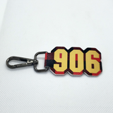 906 Faux Leather Key Chain