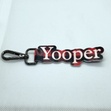 Yooper Faux Leather Keychain