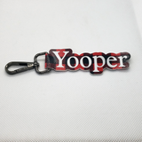 Yooper Faux Leather Keychain