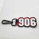 906 Faux Leather Key Chain