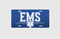 EMS License Plate