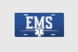 EMS License Plate