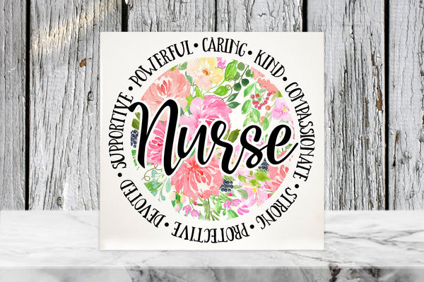 Nurse 4"x4" Sublimated Ceramic Tile