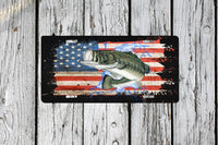 American Fishing Sublimated License Plate