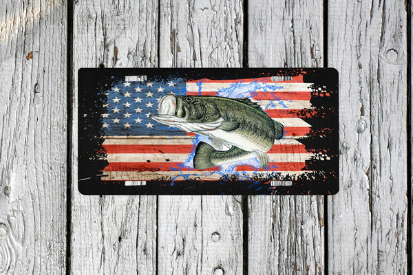 American Fishing Sublimated License Plate – Riverview Gift Company